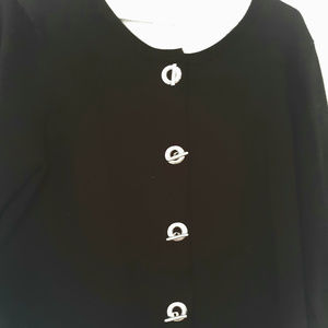 PREMISE STUDIO ELEGANT CARDIGAN WITH SILVER BUTTON